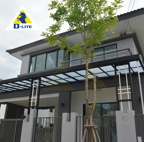 กันสาดดีไลท์ ลอนเรียบ