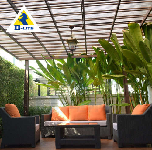 กันสาดดีไลท์ ลอนคลื่น